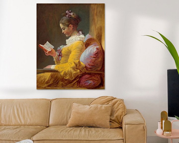 Lesende Mädchen Jean Honoré Fragonard Poster And Leinwand Art Heroes 